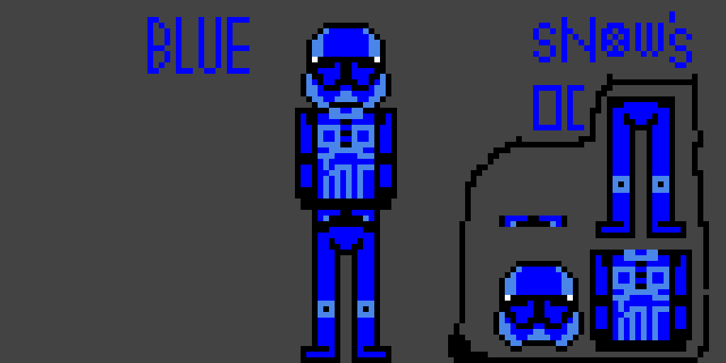 Blue Trooper (My OC   Template for Collab)