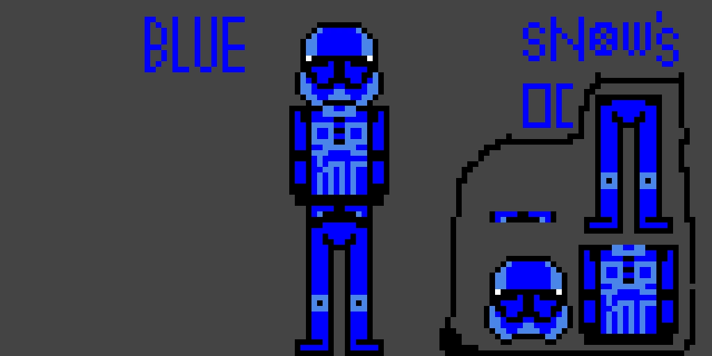 blue trooper my oc template for collab