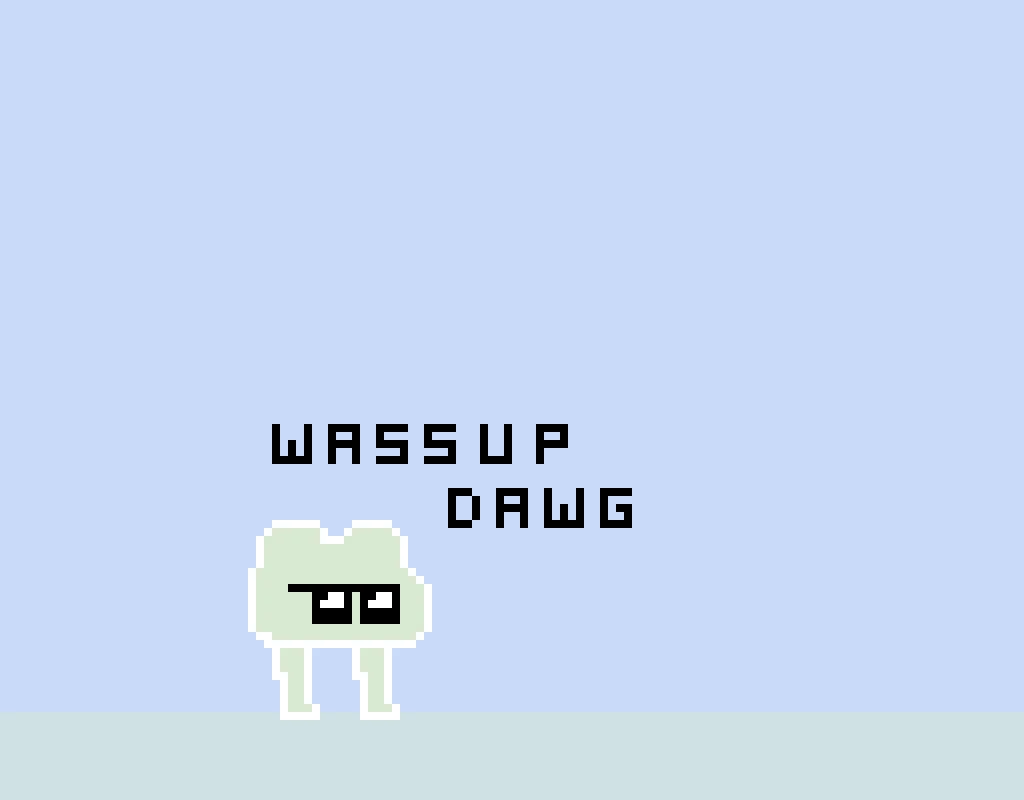 swag frog with human legs bc idk how to draw a frog body :&rsquo;D