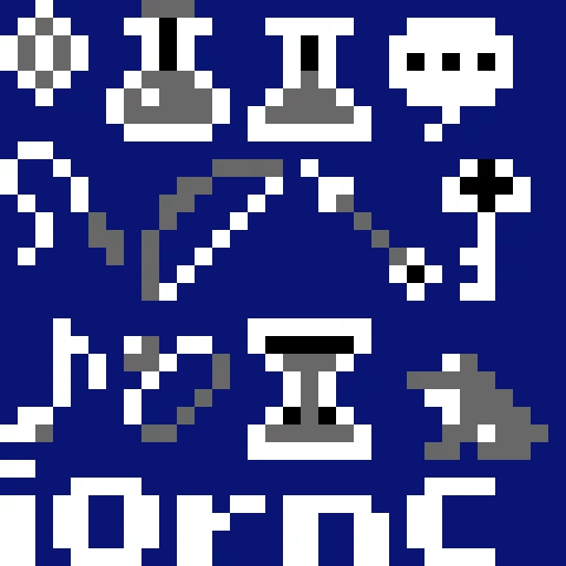 some icons and letters from ffiv