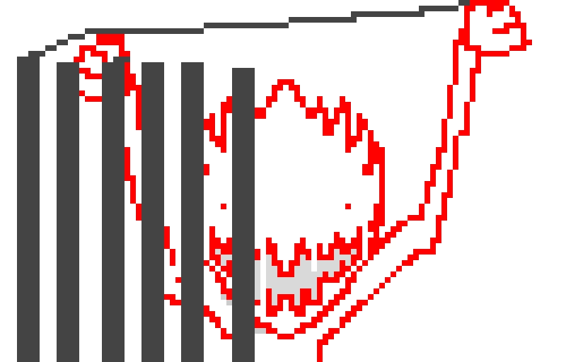 he broke his cage and he is set freeeeee