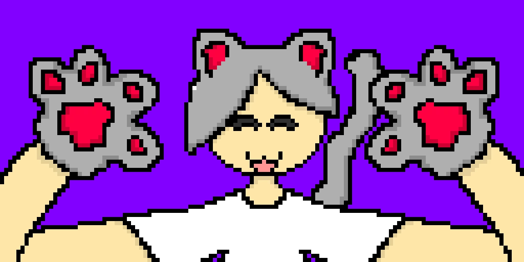 neko me (can someone draw the shirt for this art plz without damaging the art itself as a gif?)