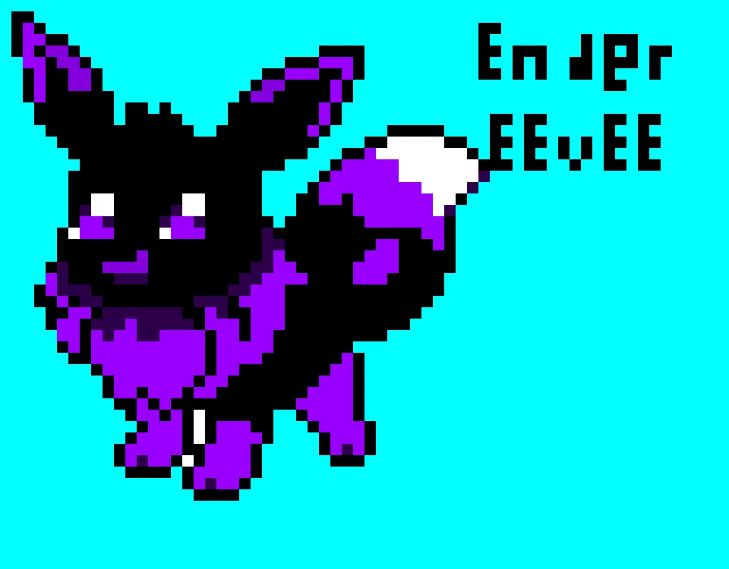 thx ender eevee for commenting on my art i made your oc ender eevee