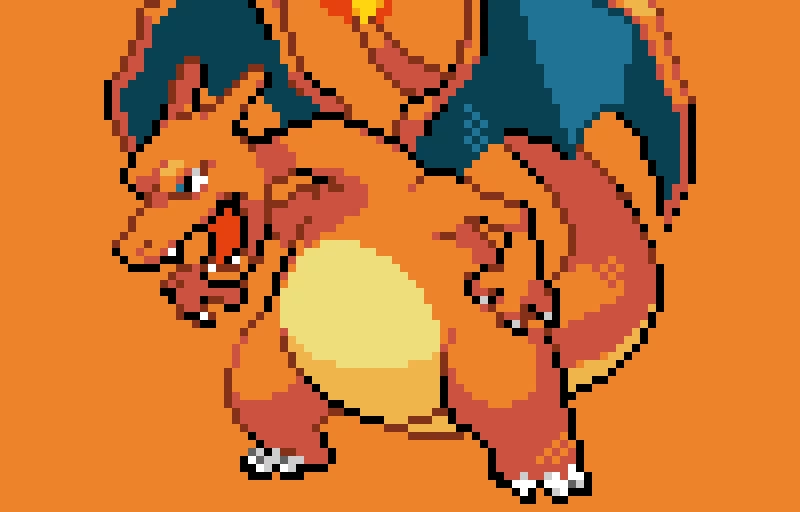 - | #006 | CHARIZARD | POKEMON PIXEL ART | -