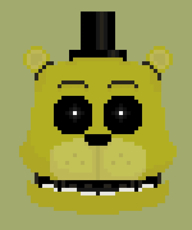 golden freddy head