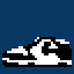 Nike Dunk Pandas Pixel Art
