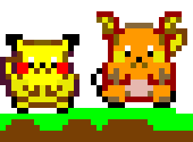 Pikachu and Raichu