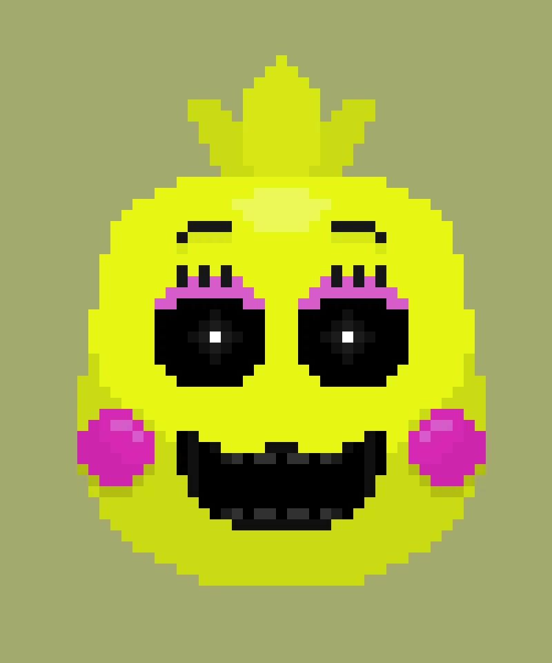 toy chica head beakless
