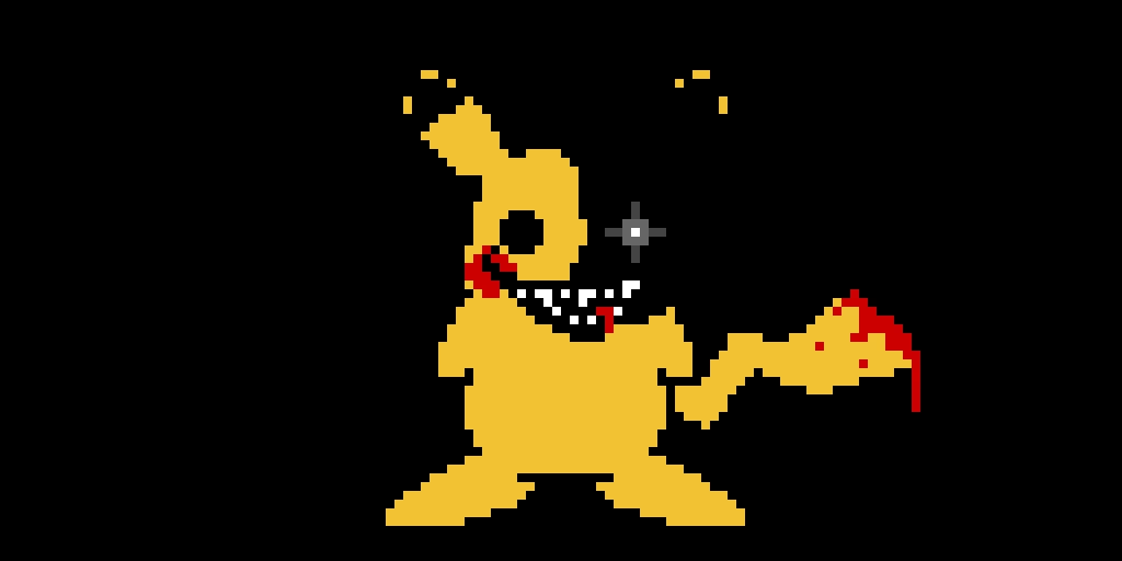 heres a freaky pikachu