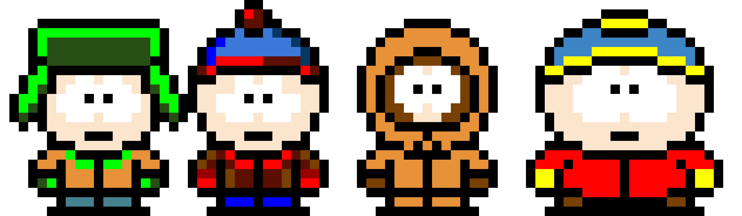 the four boys from south park
