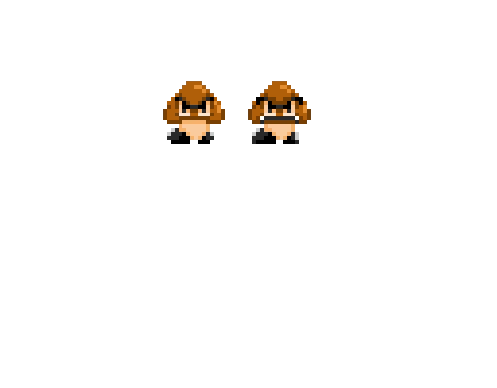 normal vs new goomba