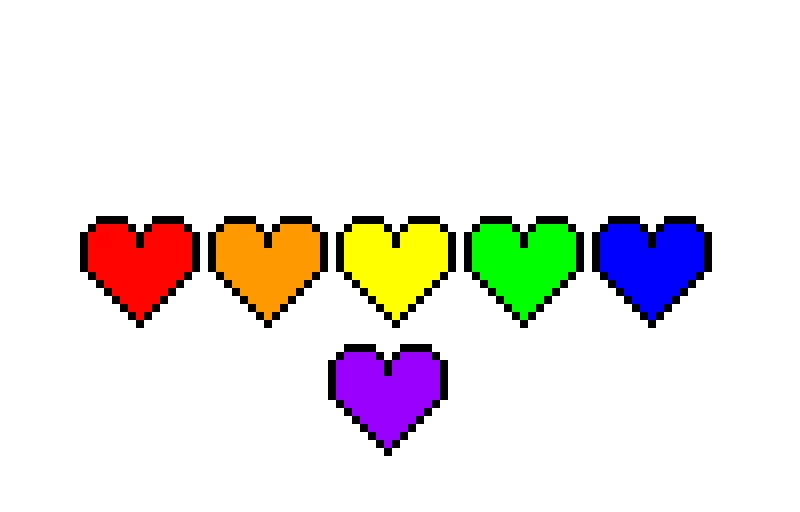 heart shapes by ip6107 colors by me