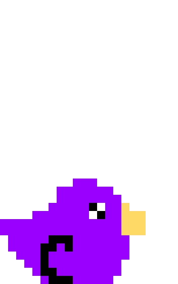 purple duck this duck sits on the head of one of my ocs