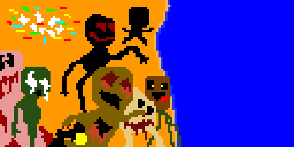 Everyone draw your characters on the other side to create the ultimate battle