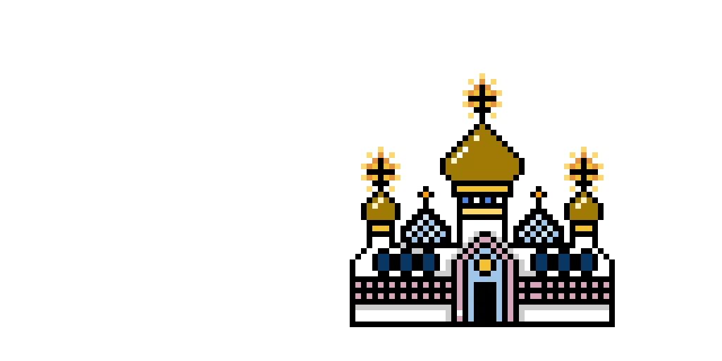 blue and white russian orthodox church