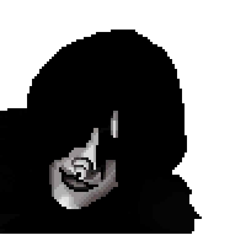 this is Laughing Jack the monochrome clown