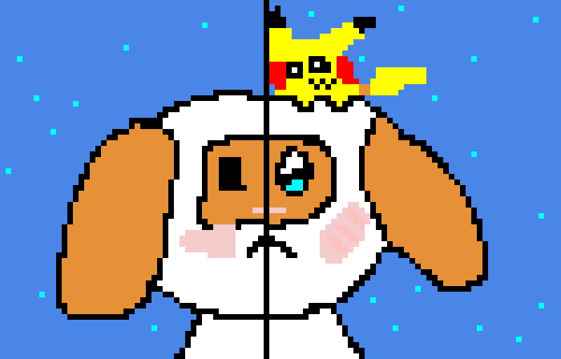 challenge by @snubby_fox, pika fan bunny! (idk with the name lol)