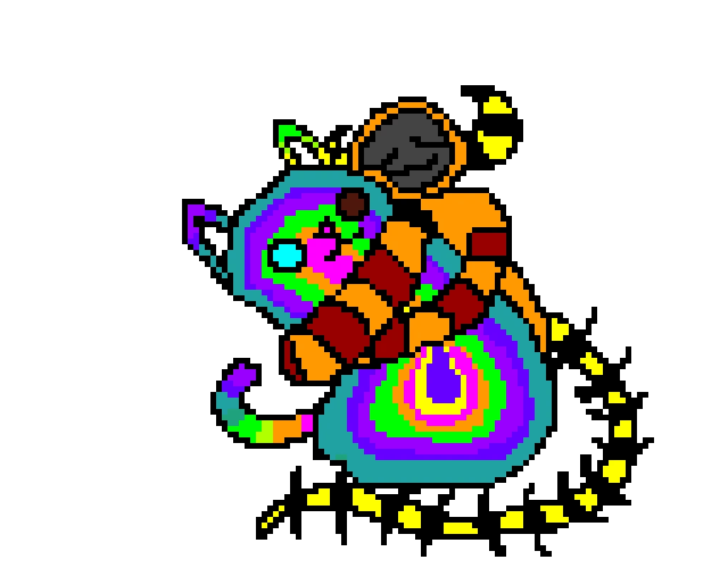 clyde with a tie dye cat squishmallow q q