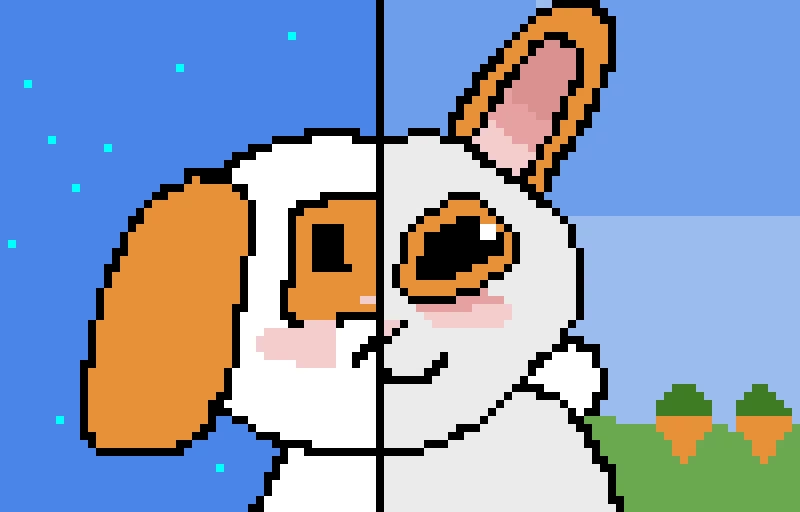 finish the bunny challenge snubby fox and caramel