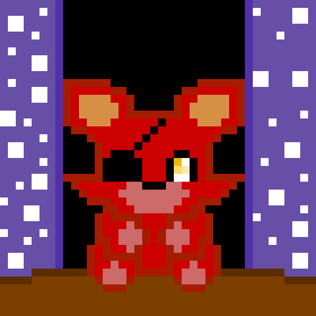 Foxy Plush (look he has a little stage) * it was a request from a while ago