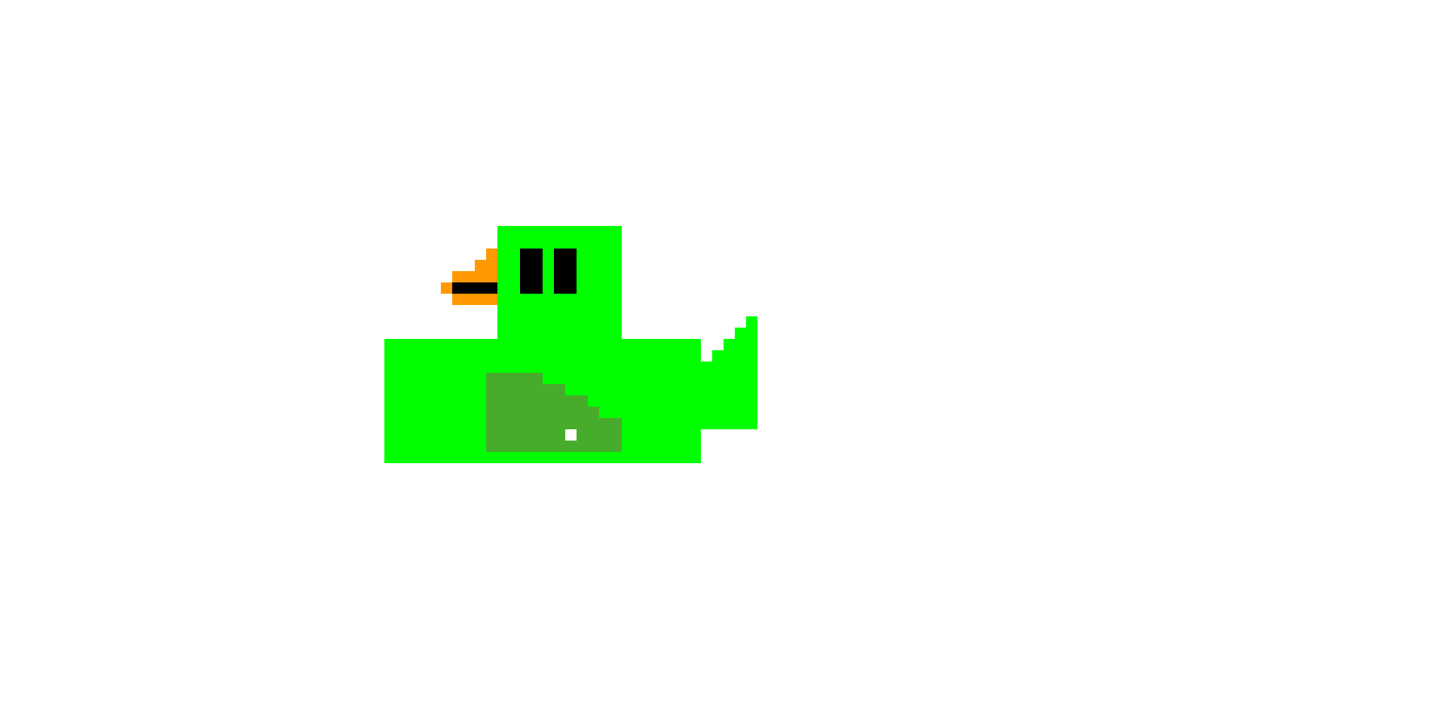 pixel duck