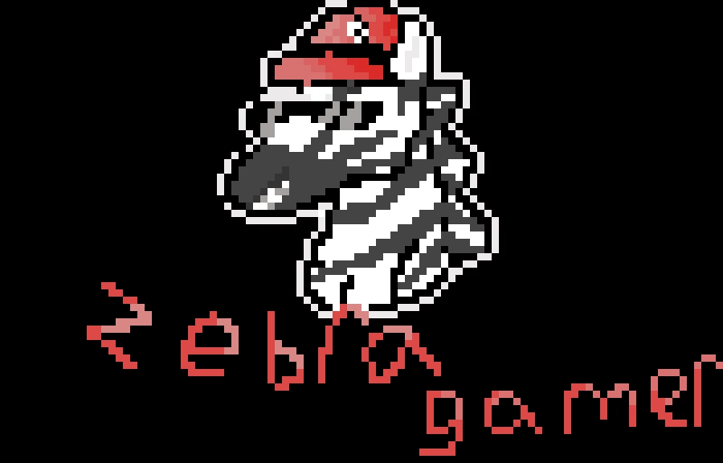 some zebra gamer fan art