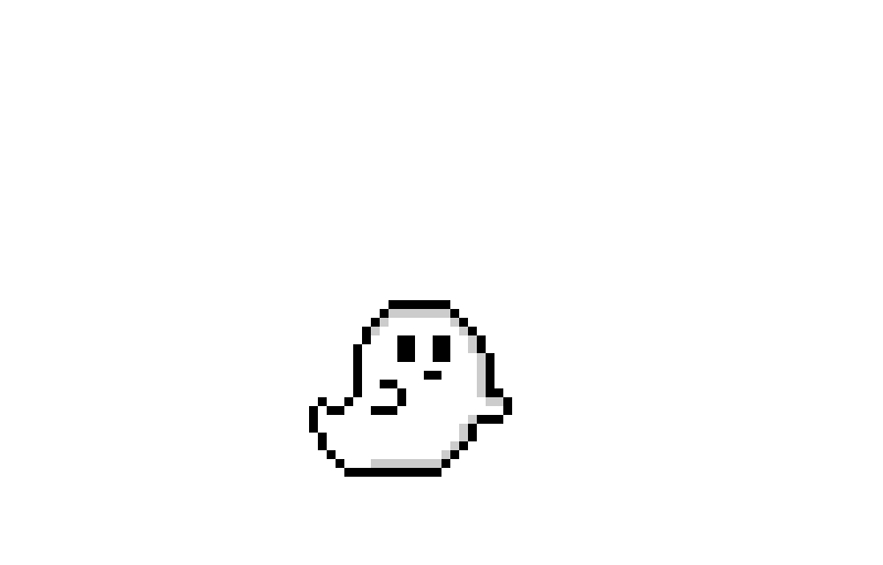 Ghost pixel art