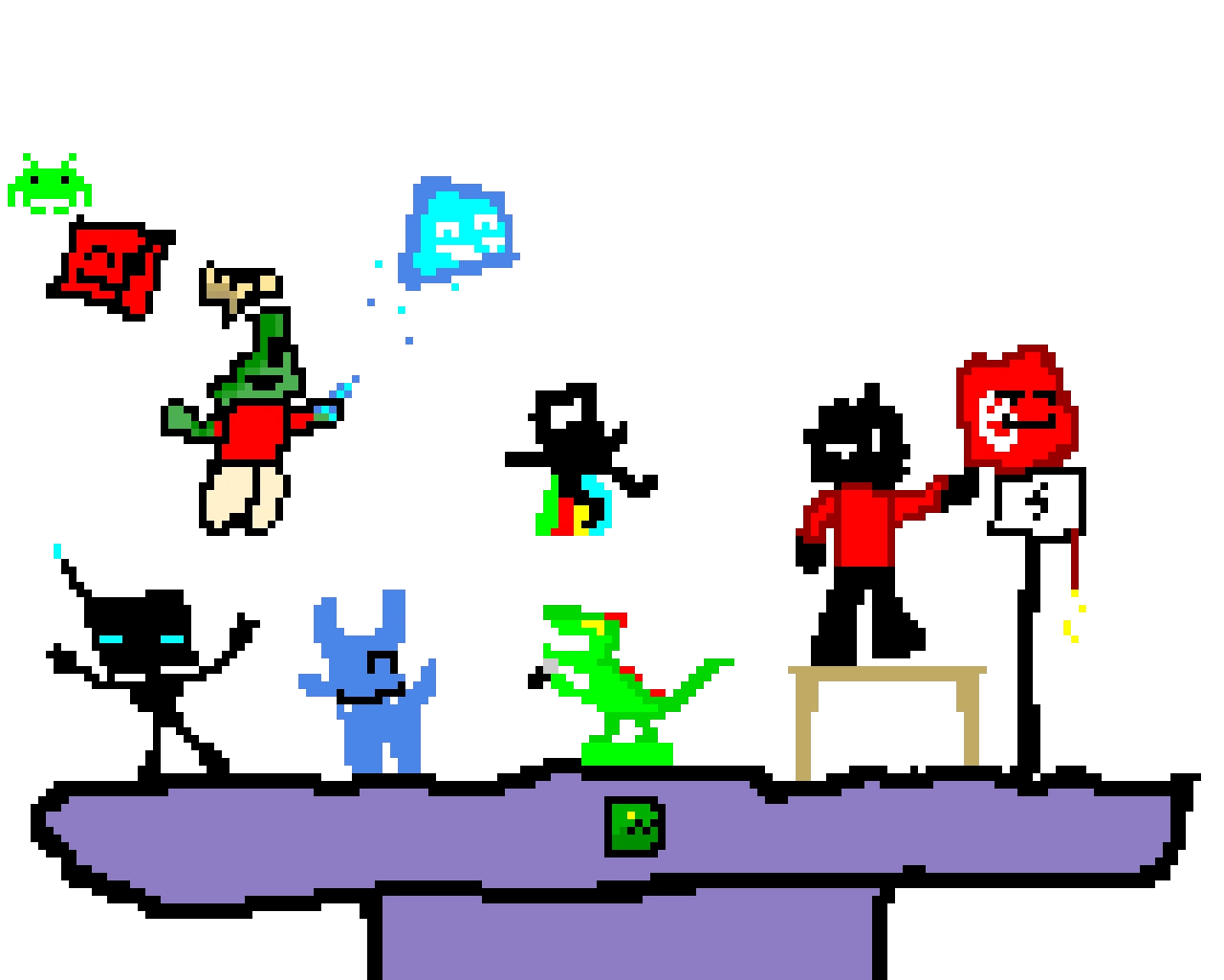 draw other characters upward! (challenge)