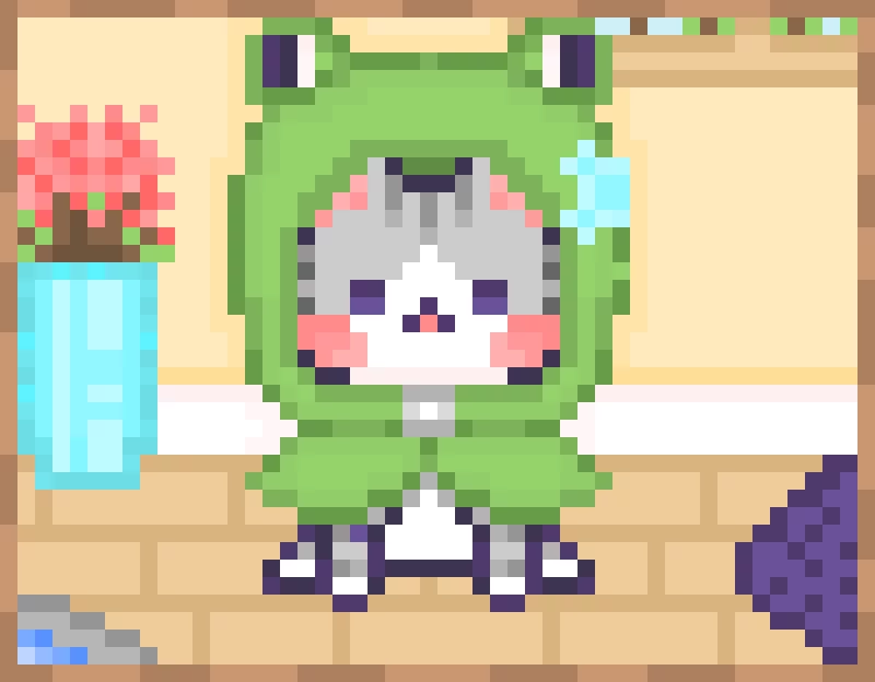 A cute cat because I was bored :3