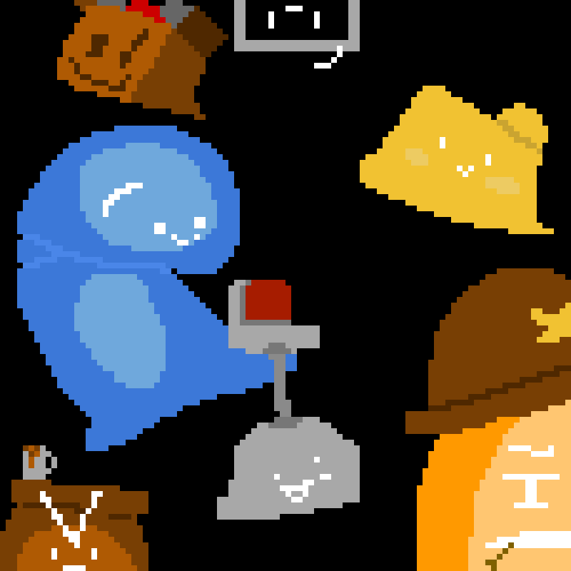 I reposted Blue_Blob’s most recent pixel art to compare our styles!