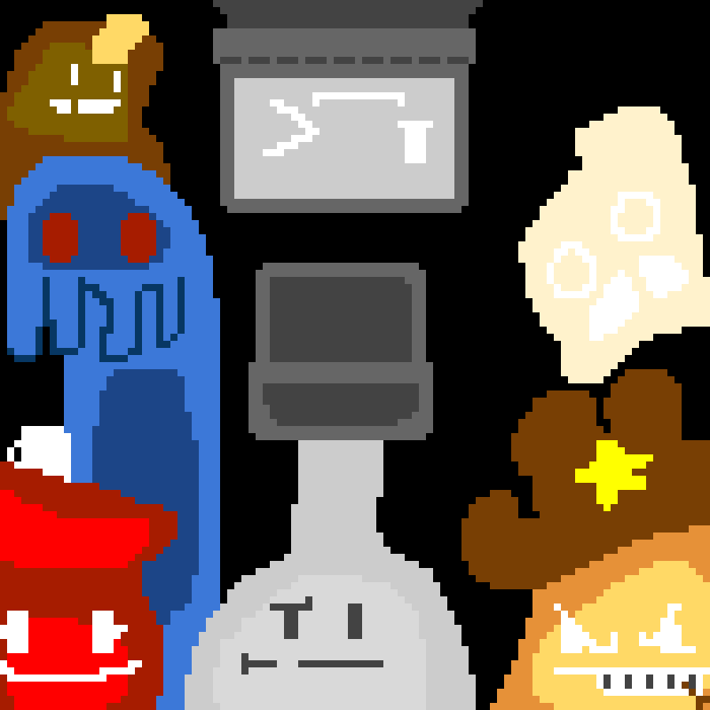 I remade Blue_Blob’s most recent pixel art in my own style!