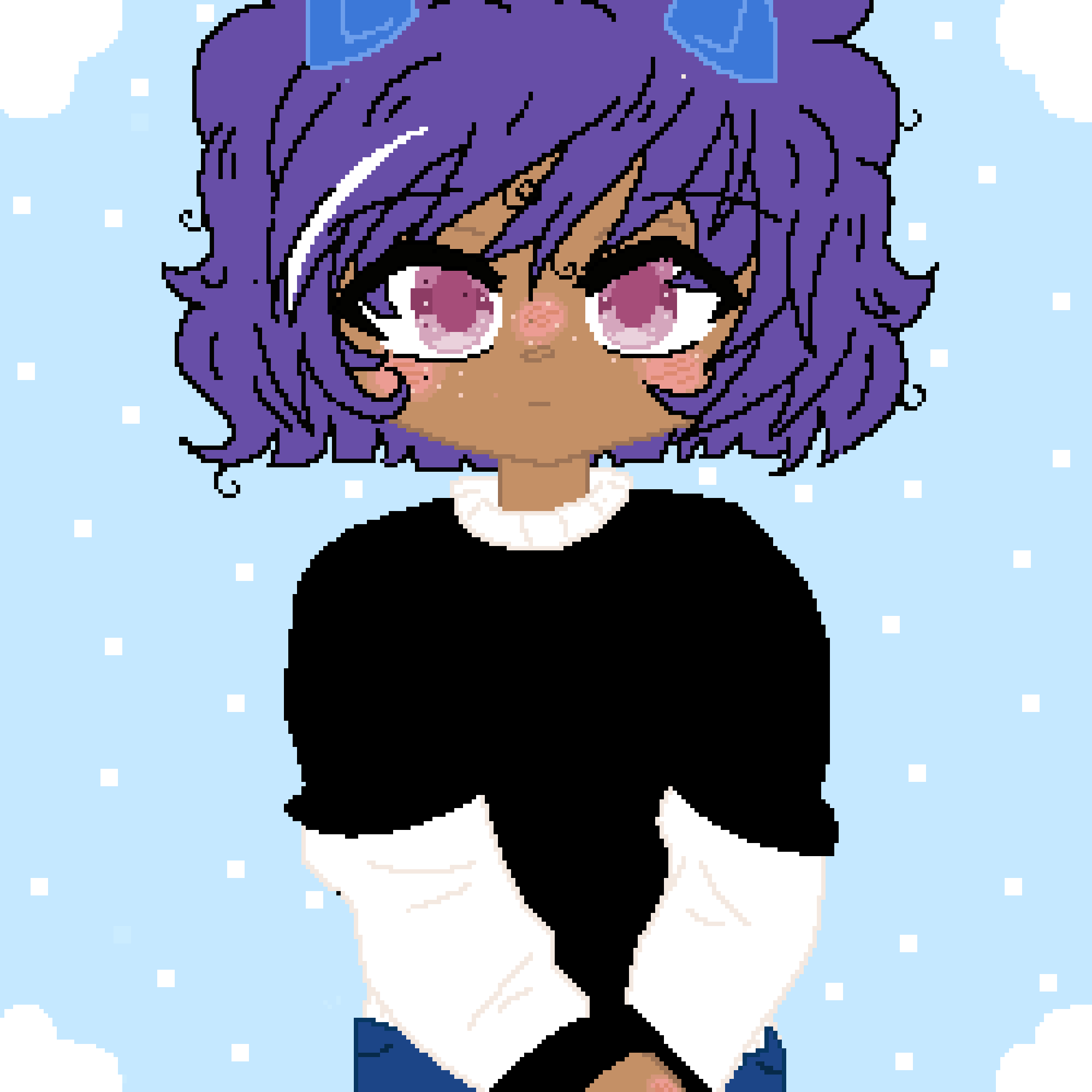 made her with purple hair since @titan_of_the_seas requested it