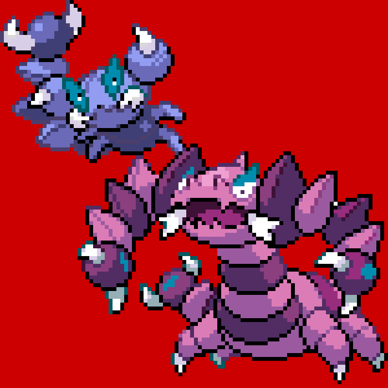 Drapion and skorupi for @pixelatedfeesh! enjoy!