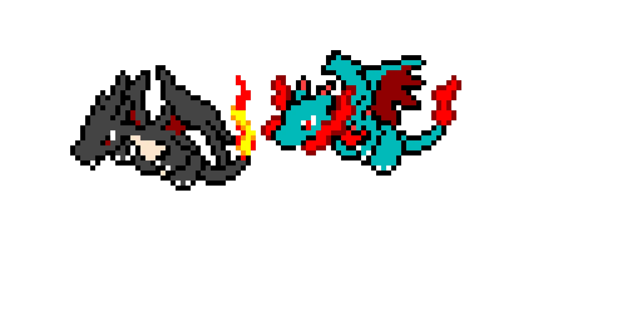 shiny mega charizards x andy i forgot to do his tale