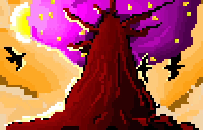 the tree of greed growing its golden pears