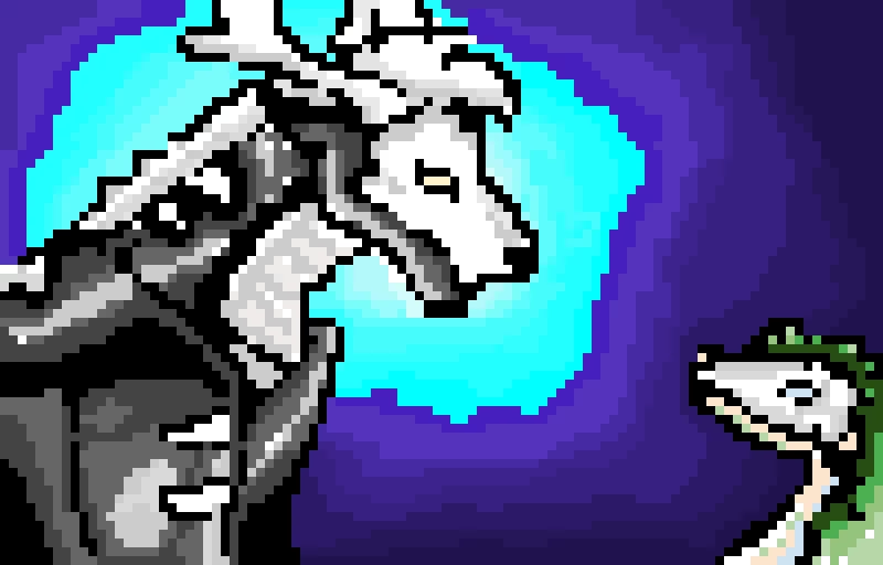 ghost the tamuhawki oc species and his apprentice opal oc