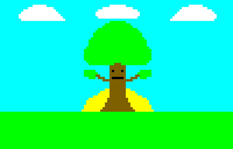 the deku tree at early dawn