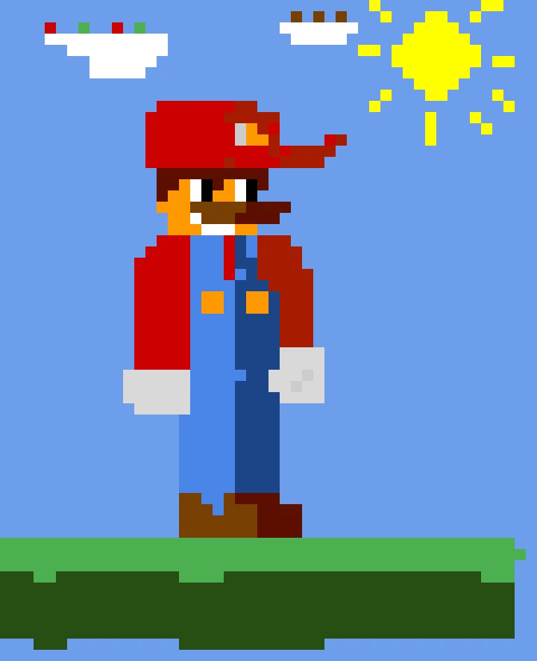 Somewhat poorly made modern mario