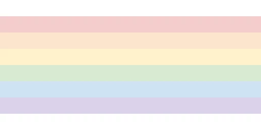 desaturated rainbow on the smallest sized grid