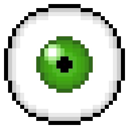 Green Eyeball (gift for @dinopx)