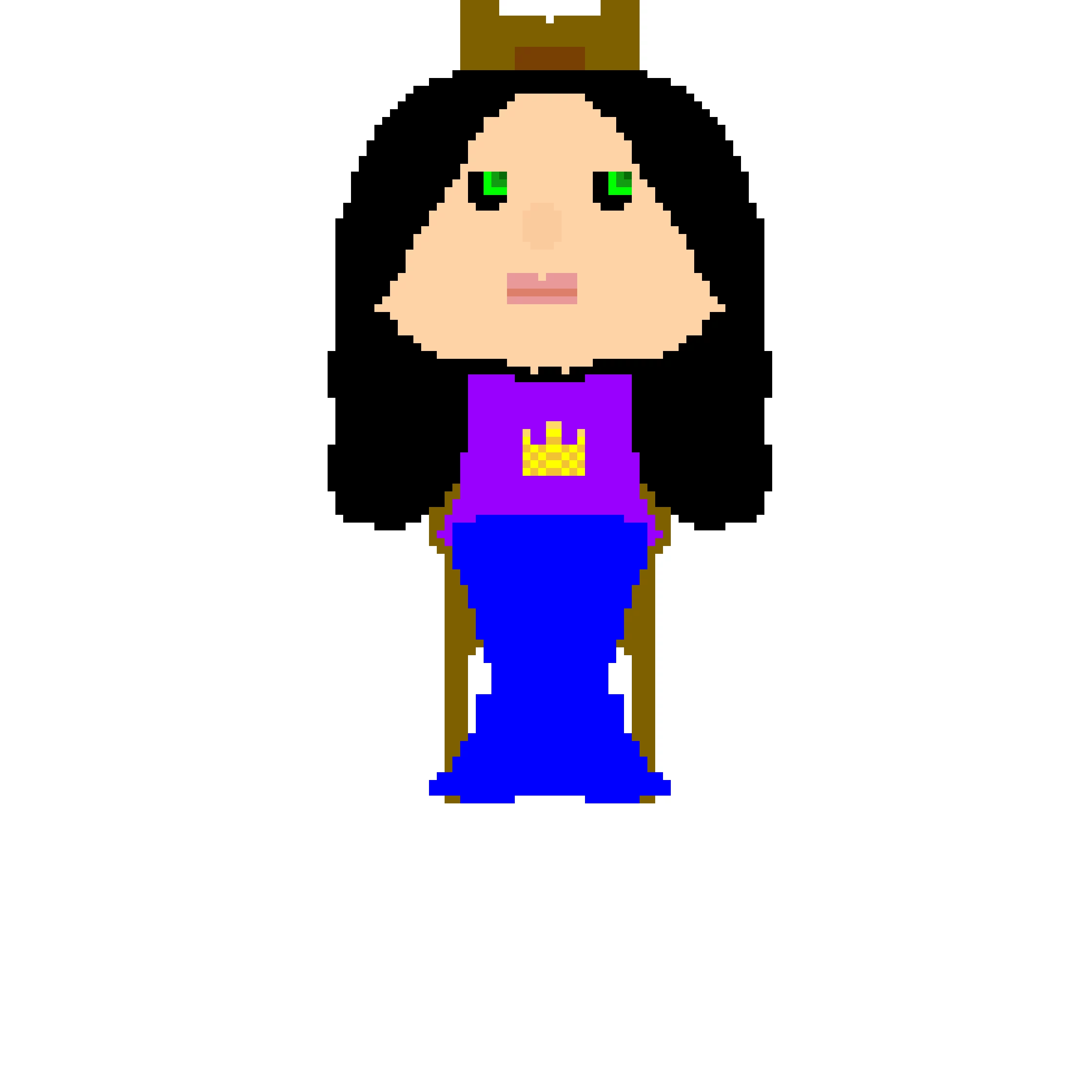 girl sitting on chair make some stuff in the background