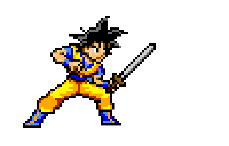 goku with a shapshifting sword 2