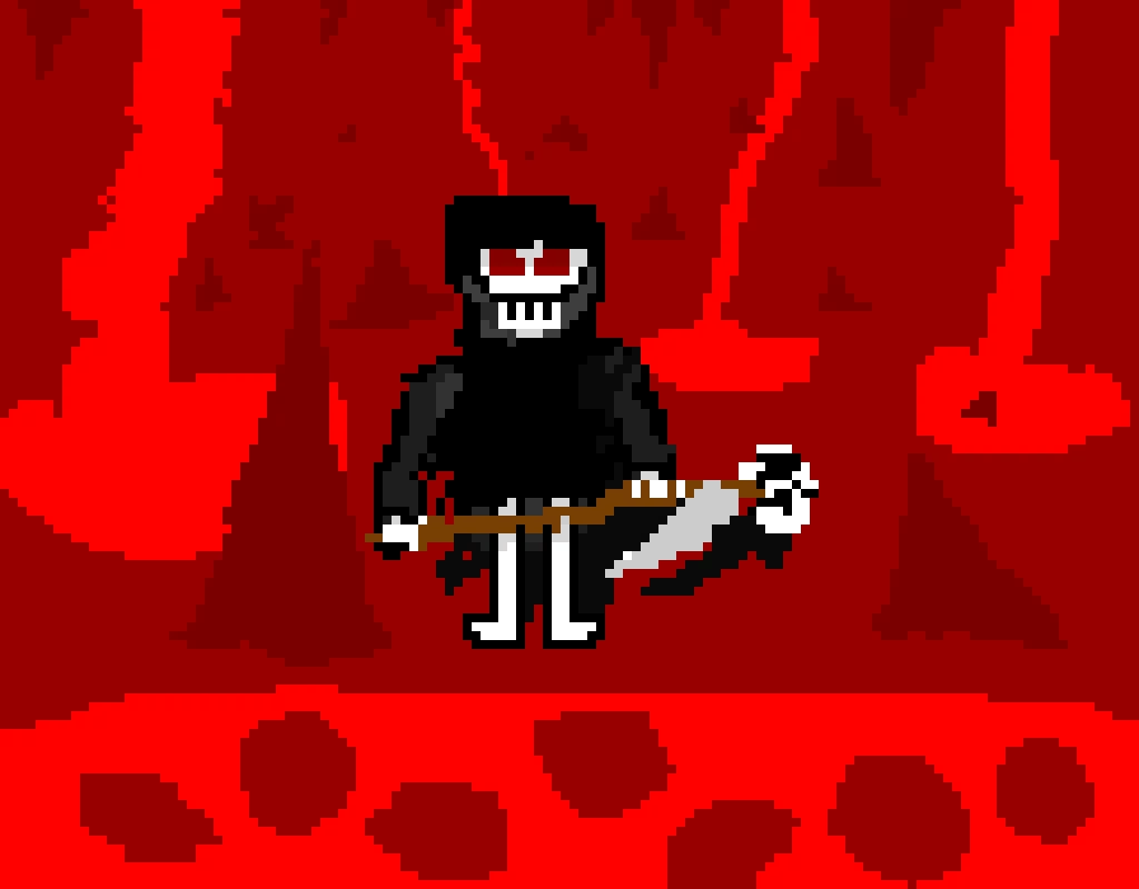 Added a bit of surroundings to it, and yes this takes place in a hellish place.