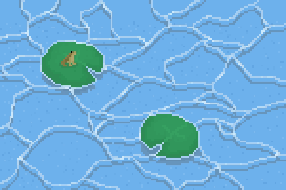 frog in a pond he saved you a seat