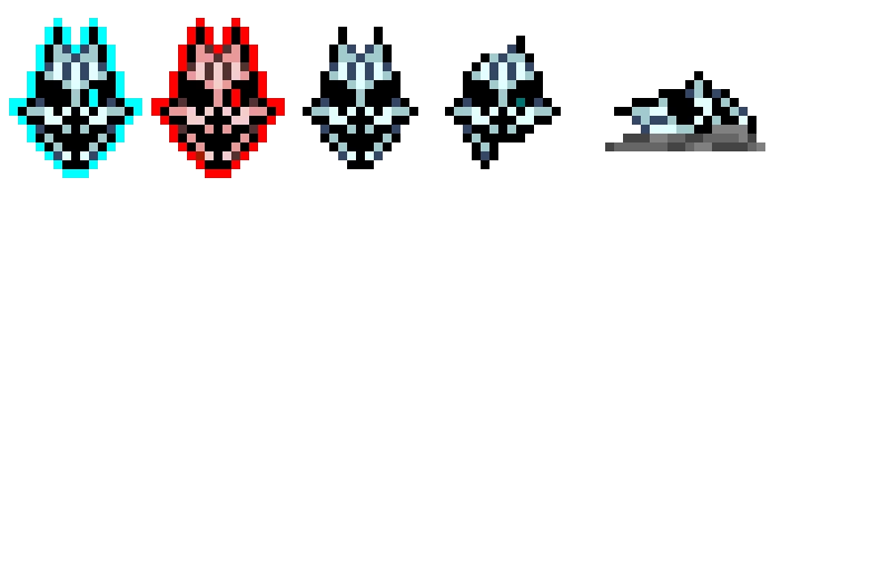 gaster blaster sprites for a project game ill create a slides for idea and lore