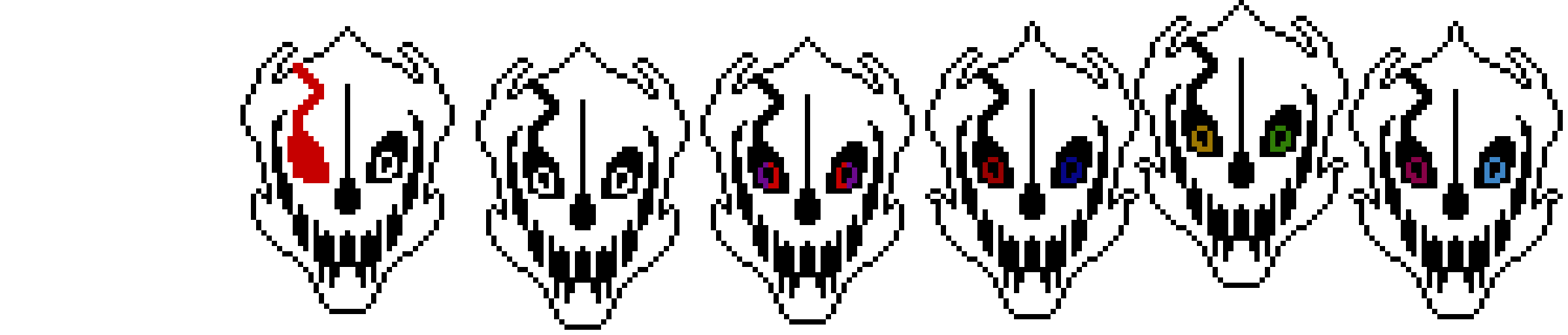 Gaster blasters (I want to see what you edit to these)