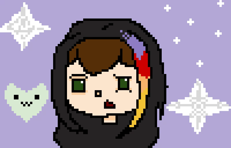 i made a new version of frog girls old drawing hope u like it froggirl