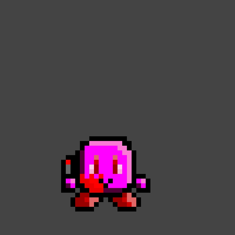 kirboi with toy knife