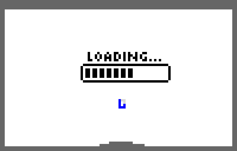 Loading screen pixel art