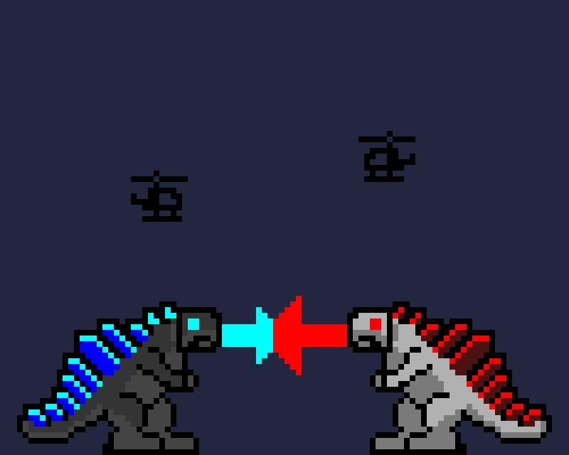 Mechagodzilla jeff vs Godzilla jeff